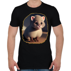 PRINTFASHION Cuki - Férfi póló - Fekete