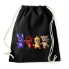PRINTFASHION Cuki fnaf karakterek - Sportzsák, Tornazsák - Fekete