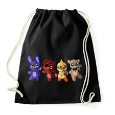 PRINTFASHION Cuki fnaf karakterek - Sportzsák, Tornazsák - Fekete tornazsák