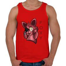 PRINTFASHION Cuki Foxy - Férfi atléta - Piros női trikó