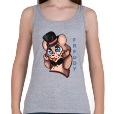 PRINTFASHION cuki freddy - Női atléta - Sport szürke női trikó