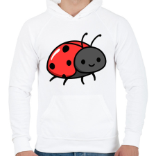 PRINTFASHION Cuki katica - Férfi kapucnis pulóver - Fehér férfi pulóver, kardigán