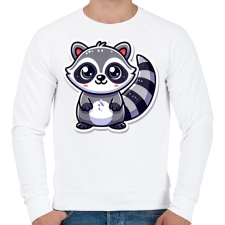PRINTFASHION Cuki Mosómaci - Férfi pulóver - Fehér férfi pulóver, kardigán