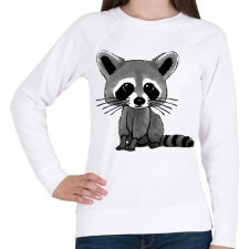 PRINTFASHION Cuki mosómedve - Női pulóver - Fehér női pulóver, kardigán