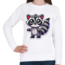 PRINTFASHION Cuki Mosómedve - Női pulóver - Fehér