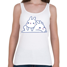 PRINTFASHION Cuki nyuszik - Női atléta - Fehér