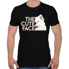 PRINTFASHION Cuki szamojéd - Férfi póló - Fekete