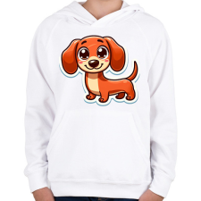 PRINTFASHION Cuki Tacsi - Gyerek kapucnis pulóver - Fehér gyerek pulóver, kardigán