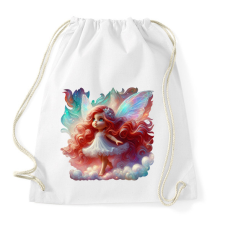 PRINTFASHION Cuki vöröshajú tündérlány - Sportzsák, Tornazsák - Fehér tornazsák
