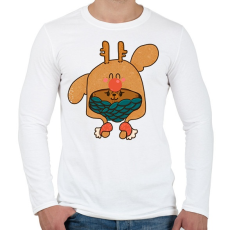 PRINTFASHION Cukiság - Férfi hosszú ujjú póló - Fehér