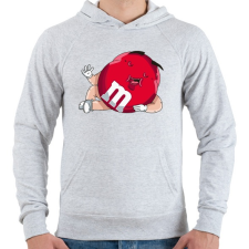 PRINTFASHION Cukorka - Férfi kapucnis pulóver - Sport szürke férfi pulóver, kardigán