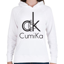 PRINTFASHION CumiKa - Női kapucnis pulóver - Fehér női pulóver, kardigán