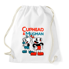 PRINTFASHION Cuphead & Mugman - Sportzsák, Tornazsák - Fehér tornazsák