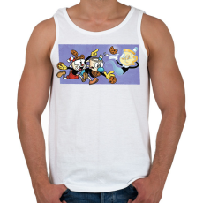 PRINTFASHION Cuphead sütik - Férfi atléta - Fehér