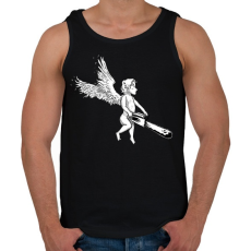 PRINTFASHION cupido - Férfi atléta - Fekete