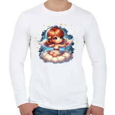 PRINTFASHION Cupido kislány - Férfi hosszú ujjú póló - Fehér férfi póló