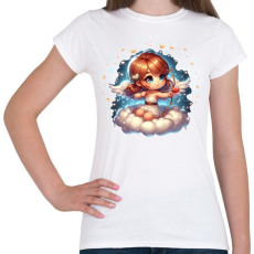 PRINTFASHION Cupido kislány - Női póló - Fehér