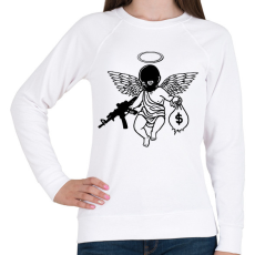 PRINTFASHION Cupido - Női pulóver - Fehér