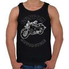 PRINTFASHION custom motorcycle - Férfi atléta - Fekete atléta, trikó