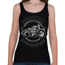 PRINTFASHION custom motorcycle - Női atléta - Fekete női trikó