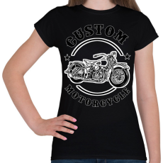 PRINTFASHION custom motorcycle - Női póló - Fekete