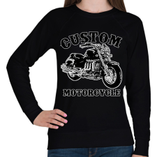 PRINTFASHION custom motorcycle - Női pulóver - Fekete női pulóver, kardigán