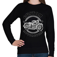 PRINTFASHION custom motorcycle - Női pulóver - Fekete női pulóver, kardigán