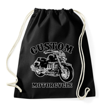 PRINTFASHION custom motorcycle - Sportzsák, Tornazsák - Fekete tornazsák