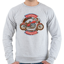 PRINTFASHION Custom Motorcycles - Férfi pulóver - Sport szürke férfi pulóver, kardigán