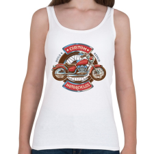 PRINTFASHION Custom Motorcycles - Női atléta - Fehér női trikó