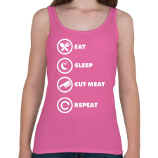 PRINTFASHION Cut meat - Női atléta - Rózsaszín női trikó