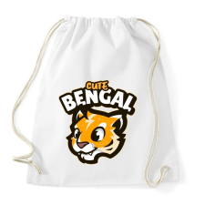 PRINTFASHION Cute Bengal - Sportzsák, Tornazsák - Fehér tornazsák