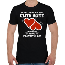 PRINTFASHION Cute butt - Férfi póló - Fekete férfi póló