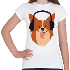 PRINTFASHION Cute doggo - Női póló - Fehér