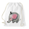 PRINTFASHION Cute Elephant boy - Sportzsák, Tornazsák - Fehér