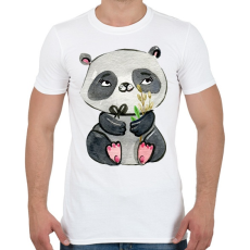 PRINTFASHION Cute Panda boy - Férfi póló - Fehér