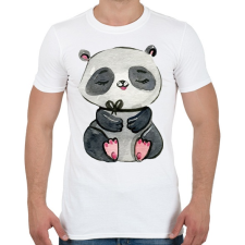 PRINTFASHION Cute Panda girl - Férfi póló - Fehér férfi póló
