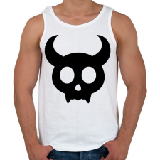 PRINTFASHION Cute skull - Férfi atléta - Fehér atléta, trikó