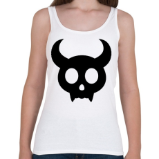 PRINTFASHION Cute skull - Női atléta - Fehér