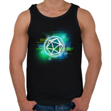 PRINTFASHION Cyber D20 II - Férfi atléta - Fekete atléta, trikó