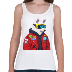 PRINTFASHION CYBER DOG  - Női atléta - Fehér