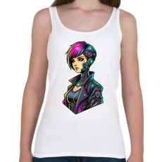 PRINTFASHION Cyber Lány - Női atléta - Fehér