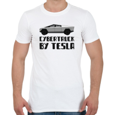 PRINTFASHION CYBERTRUCK BY TESLA - Férfi póló - Fehér férfi póló