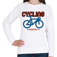 PRINTFASHION Cycling Fanatist - Női pulóver - Fehér