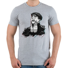 PRINTFASHION Cyka Blyat Feels Man - Férfi póló - Sport szürke