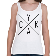 PRINTFASHION Cyka Minimal - Női atléta - Fehér