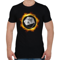 PRINTFASHION D20 körláng - Férfi póló - Fekete