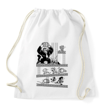 PRINTFASHION D-Ball - Sportzsák, Tornazsák - Fehér tornazsák