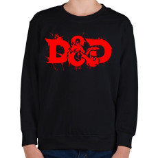 PRINTFASHION D&D - Gyerek pulóver - Fekete