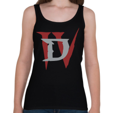 PRINTFASHION D IV - Női atléta - Fekete